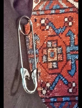 Load image into Gallery viewer, Pop art safety pin earrings Kargo Fresh