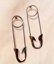 Load image into Gallery viewer, Pop art safety pin earrings Kargo Fresh