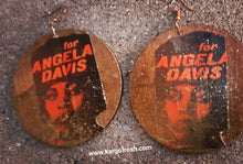 Load image into Gallery viewer, Queen Angela Davis Tribute Earrings Kargo Fresh
