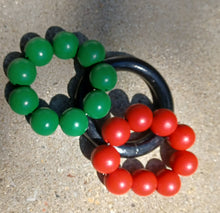 Load image into Gallery viewer, RBG Wooden bangle and earrings Set Kargo Fresh