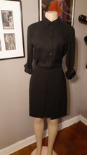 Load image into Gallery viewer, Rare Ann Taylor Black on Black Skirt Set Size 8 Kargo Fresh