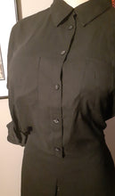 Load image into Gallery viewer, Rare Ann Taylor Black on Black Skirt Set Size 8 Kargo Fresh