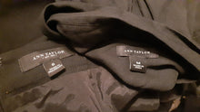 Load image into Gallery viewer, Rare Ann Taylor Black on Black Skirt Set Size 8 Kargo Fresh