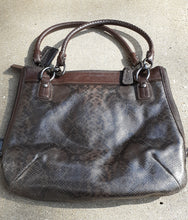 Load image into Gallery viewer, Rare Coach Python Kristin Tote Kargo Fresh