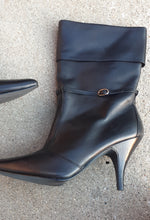 Load image into Gallery viewer, Rare Dollhouse Leather Jonie Kitten Heel Booties Size 9 Kargo Fresh