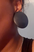 Load image into Gallery viewer, Rare Extra Large Chunky Wooden Clip On Earrings Kargo Fresh
