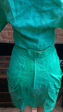 Load image into Gallery viewer, Rare Vintage African American Designer Jermikko Linen Skirt Suit Kargo Fresh