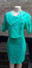 Load image into Gallery viewer, Rare Vintage African American Designer Jermikko Linen Skirt Suit Kargo Fresh