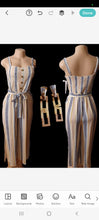 Load image into Gallery viewer, Rayon boho jumpsuit and matching earrings XL Kargo Fresh