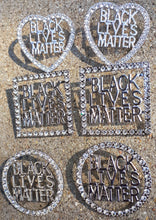 Load image into Gallery viewer, Rhinestone Black Lives Matter Earrings Kargo Fresh