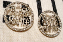 Load image into Gallery viewer, Rhinestone Black Lives Matter Earrings Kargo Fresh