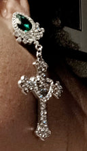 Load image into Gallery viewer, Rhinestone Cross symbol Earrings Kargo Fresh