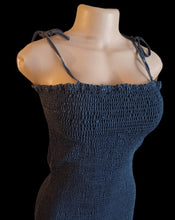 Load image into Gallery viewer, Ruched stretch denim mini dress 1xl-3xl Kargo Fresh