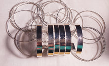 Load image into Gallery viewer, Set of 16 Chunky silver Bangles Kargo Fresh