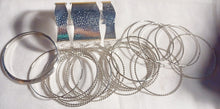 Load image into Gallery viewer, Set of 23 Chunky silver Bangles Kargo Fresh