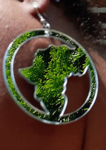 Load image into Gallery viewer, Silver Mirrored Acrylic Africa Earrings Kargo Fresh