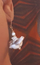 Load image into Gallery viewer, Small Handmade Natural Atlantic Coast Shell Dangle Earrings Kargo Fresh