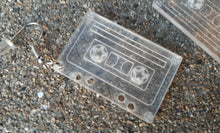 Load image into Gallery viewer, Small clear acrylic Cassette Tape Earrings Kargo Fresh