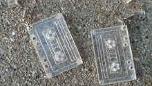 Load image into Gallery viewer, Small clear acrylic Cassette Tape Earrings Kargo Fresh