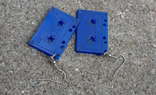 Load image into Gallery viewer, Small clear acrylic Cassette Tape Earrings Kargo Fresh