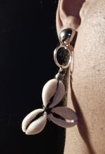 Load image into Gallery viewer, Small clip on cowrie shell earrings Kargo Fresh