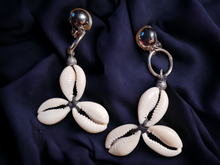 Load image into Gallery viewer, Small clip on cowrie shell earrings Kargo Fresh