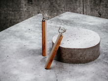 Load image into Gallery viewer, Small lucite and Natural Wood Clip On Earrings Kargo Fresh