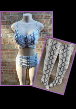 Load image into Gallery viewer, Snakeprint Bikini and Boots Set L/6.5 Kargo Fresh