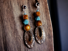 Load image into Gallery viewer, Southwestern design handmade clip on earrings Kargo Fresh