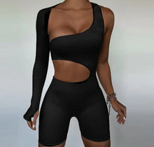 Load image into Gallery viewer, Spandex One Sleeve Romper Medium Kargo Fresh