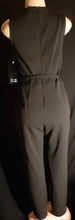 Load image into Gallery viewer, Stretch Black Crepe with Pearl Detail Jumpsuit Size 10 Kargo Fresh