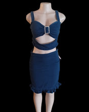 Load image into Gallery viewer, Stretch denim skirt set L Kargo Fresh