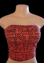 Load image into Gallery viewer, Tribal crop top and matching handmade earrings S Kargo Fresh