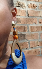 Load image into Gallery viewer, Tribal high waist bikini and custom earrings Kargo Fresh