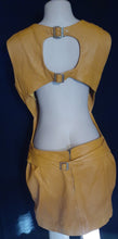 Load image into Gallery viewer, Vintage 1980s Era Mustard Yellow Dress L/XL Kargo Fresh