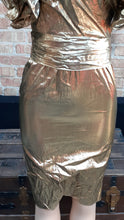 Load image into Gallery viewer, Vintage 1980s Niki Fold Lame Cocktail Dress Kargo Fresh