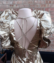Load image into Gallery viewer, Vintage 1980s Niki Fold Lame Cocktail Dress Kargo Fresh