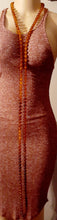 Load image into Gallery viewer, Vintage 80 inch Acrylic Amber Bead Lariat Necklace Kargo Fresh