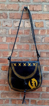 Load image into Gallery viewer, Vintage Adinkra gye nyame leather shoulder bag Kargo Fresh