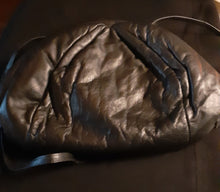 Load image into Gallery viewer, Vintage Black Leather 1980s Hobo Bag Kargo Fresh
