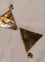 Load image into Gallery viewer, Vintage Brass Steel and Copper Wire Design Clip on Earrings Kargo Fresh