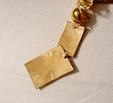 Load image into Gallery viewer, Vintage Brass Steel and Copper Wire Design Clip on Earrings Kargo Fresh