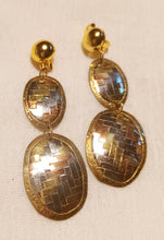Load image into Gallery viewer, Vintage Brass Steel and Copper Wire Design Clip on Earrings Kargo Fresh