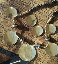 Load image into Gallery viewer, Vintage Carved Brass Lucky African Elephant Necklace Set Kargo Fresh