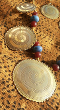 Load image into Gallery viewer, Vintage Carved Brass Necklace Set Kargo Fresh