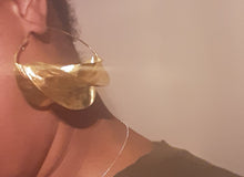 Load image into Gallery viewer, Vintage Fulani Tribal Brass Hoop Earrings Kargo Fresh