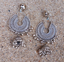 Load image into Gallery viewer, Vintage Glass Bead Bohemian Multi Strand Layering Necklace with Matching Clip on earrings Kargo Fresh