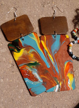 Load image into Gallery viewer, Vintage Hand beaded Walnut Wood Elastic Belt Set Kargo Fresh