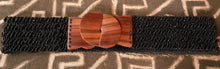 Load image into Gallery viewer, Vintage Hand beaded Walnut Wood Elastic Belt bracelet necklace and earrings set Kargo Fresh