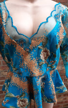 Load image into Gallery viewer, Vintage Handmade African Beaded Lace Peplum Top L Kargo Fresh